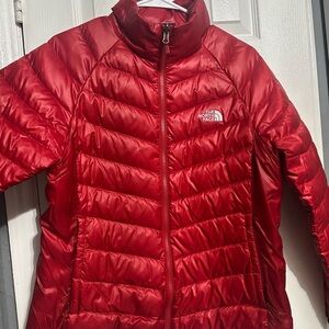 The North Face Women's Vibrant Red Puffer Coat